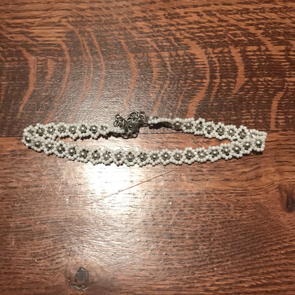 White x Silver Choker